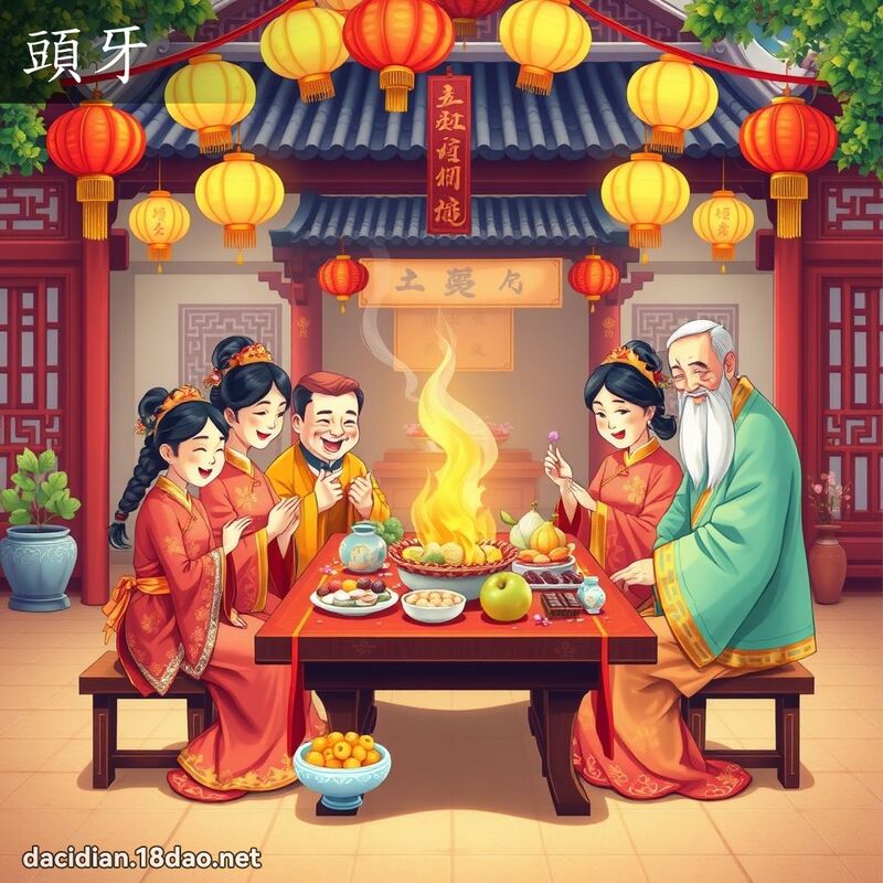 头牙 - 国语大辞典配图