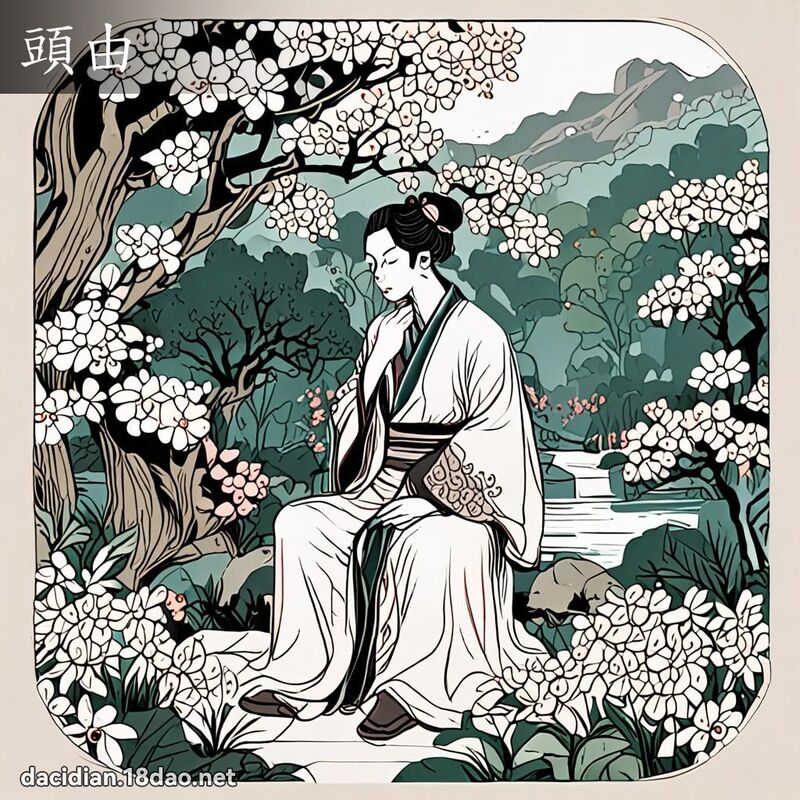 頭由 - 國語大辭典配圖
