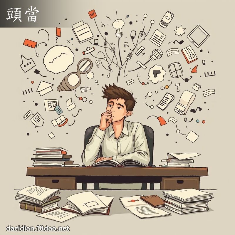 头当 - 国语大辞典配图