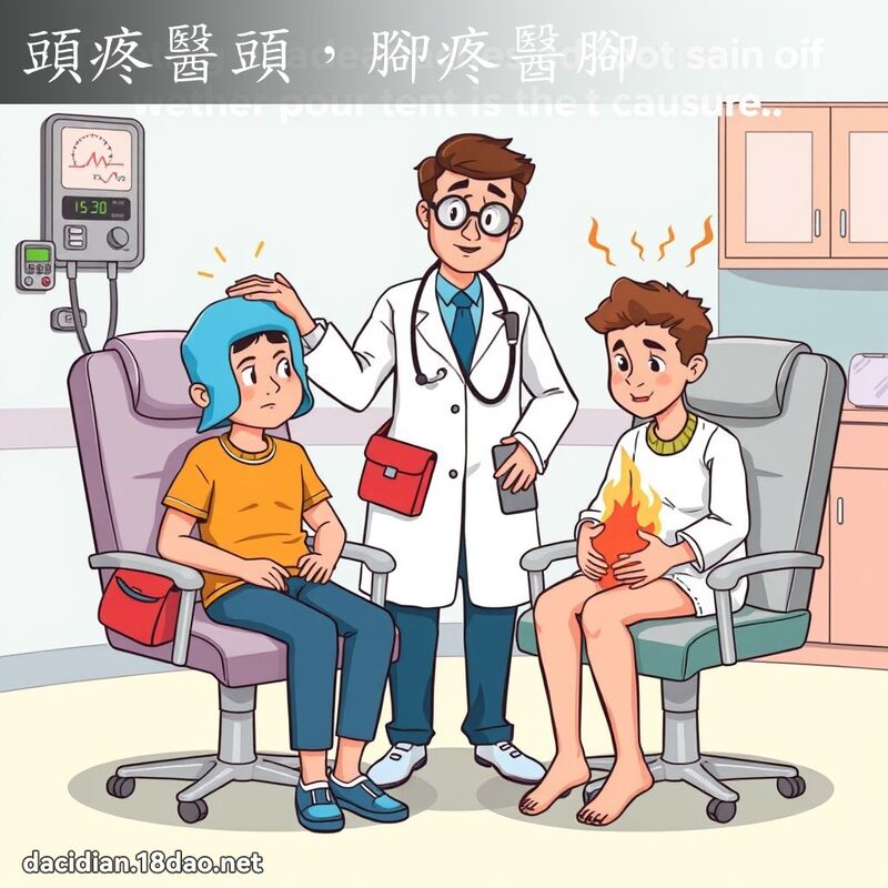 头疼医头，脚疼医脚 - 国语大辞典配图
