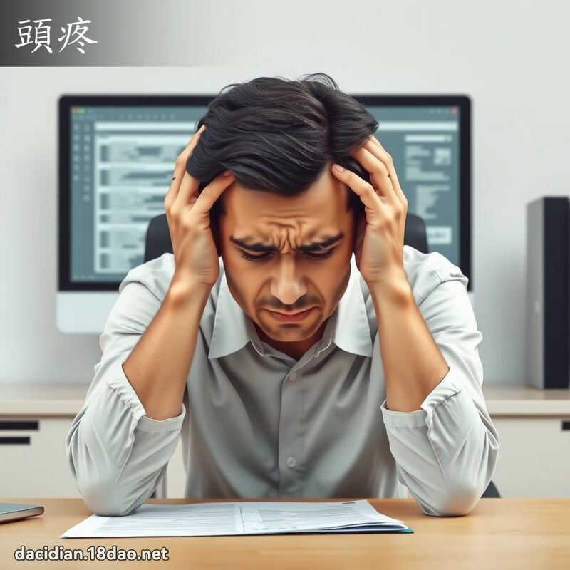 头疼 - 国语大辞典配图