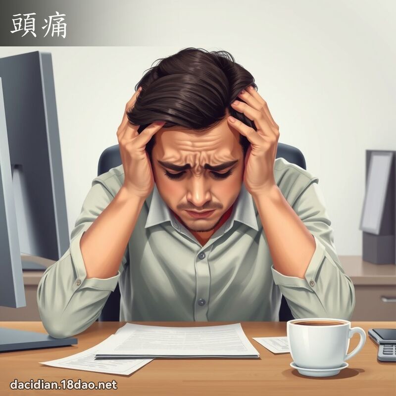 头痛 - 国语大辞典配图