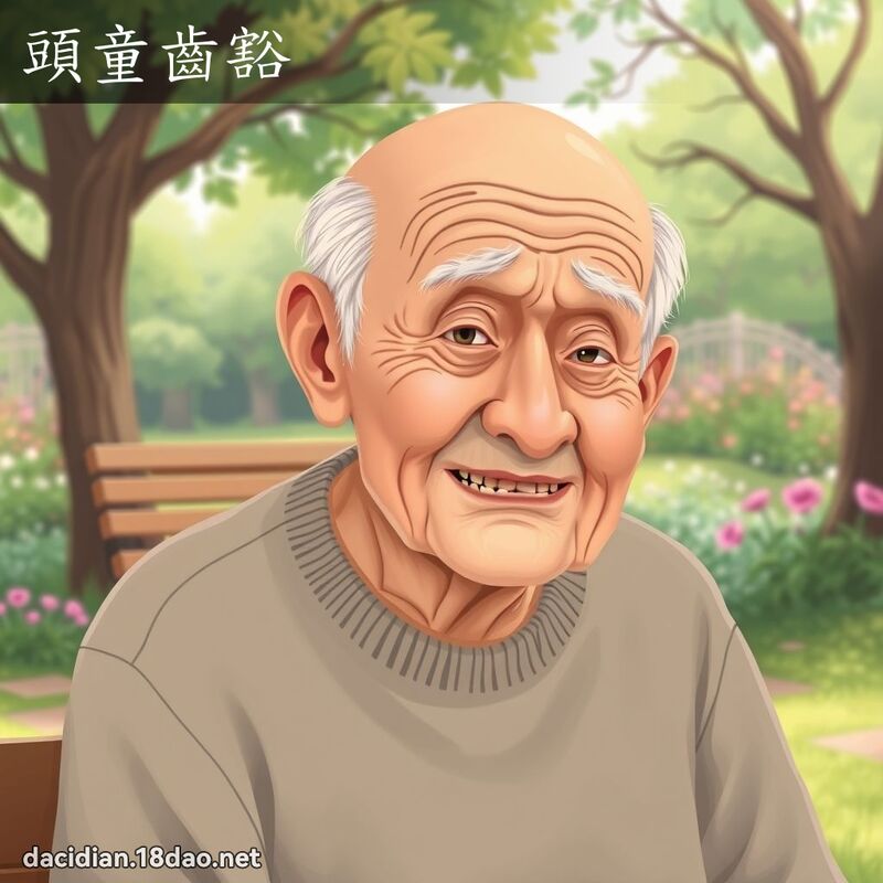 头童齿豁 - 国语大辞典配图