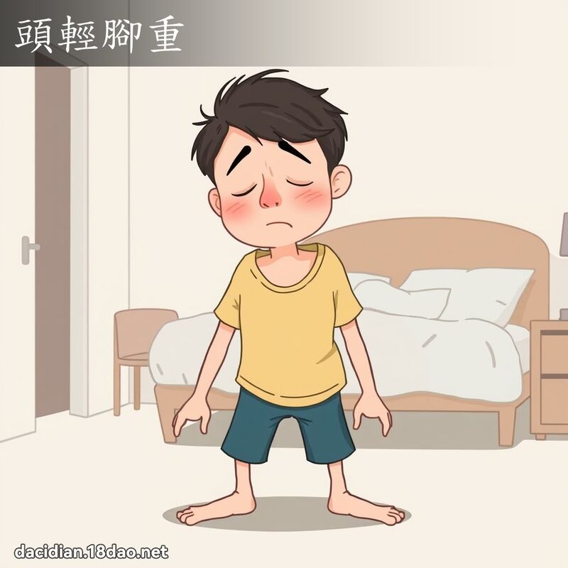 頭輕腳重 - 國語大辭典配圖