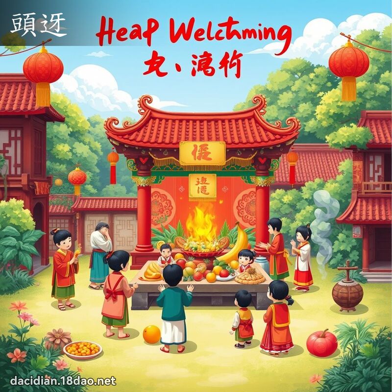 頭迓 - 國語大辭典配圖