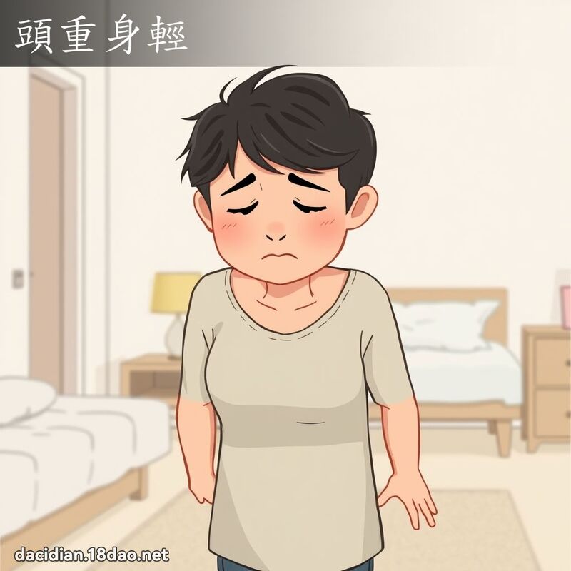 頭重身輕 - 國語大辭典配圖