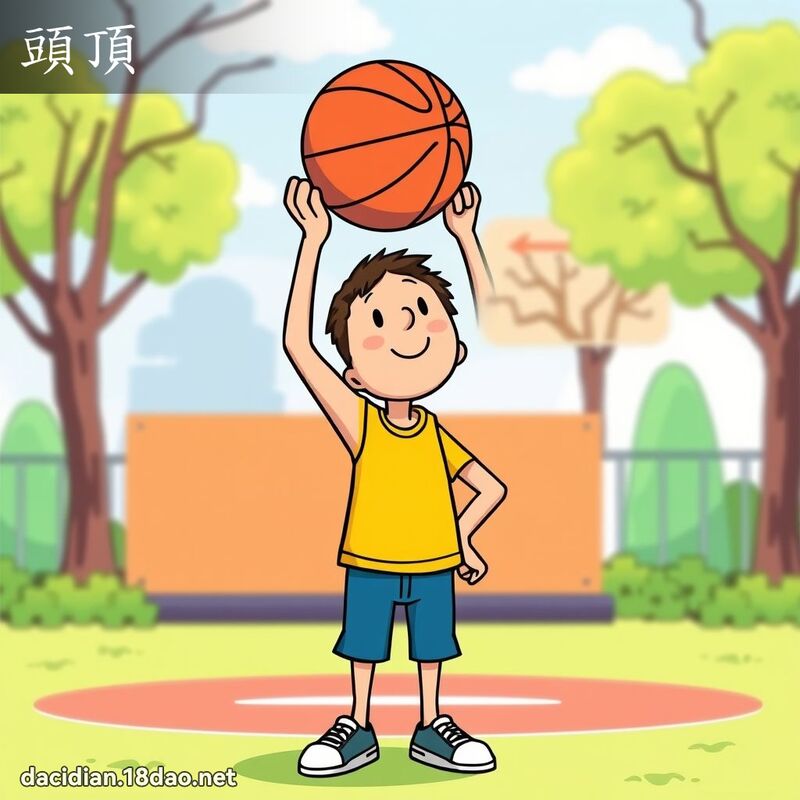頭頂 - 國語大辭典配圖