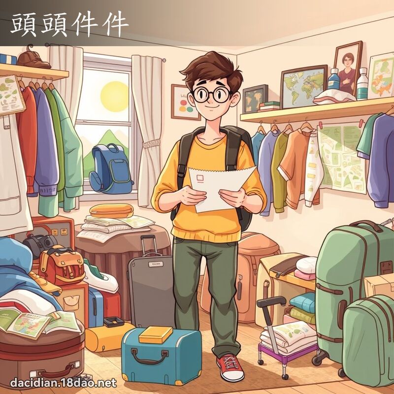 头头件件 - 国语大辞典配图