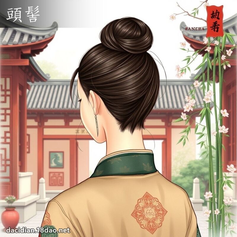 頭髻 - 國語大辭典配圖