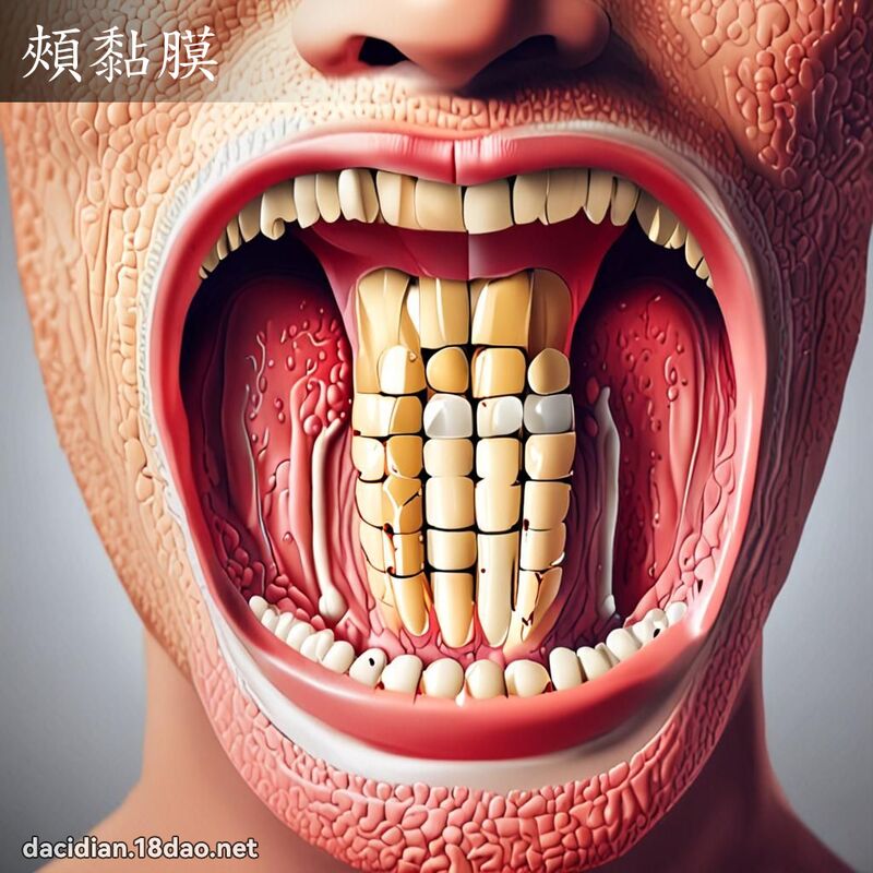 頰黏膜 - 國語大辭典配圖