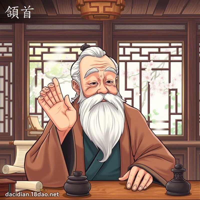 頷首 - 國語大辭典配圖