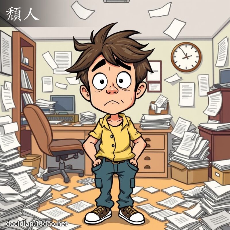 頹人 - 國語大辭典配圖
