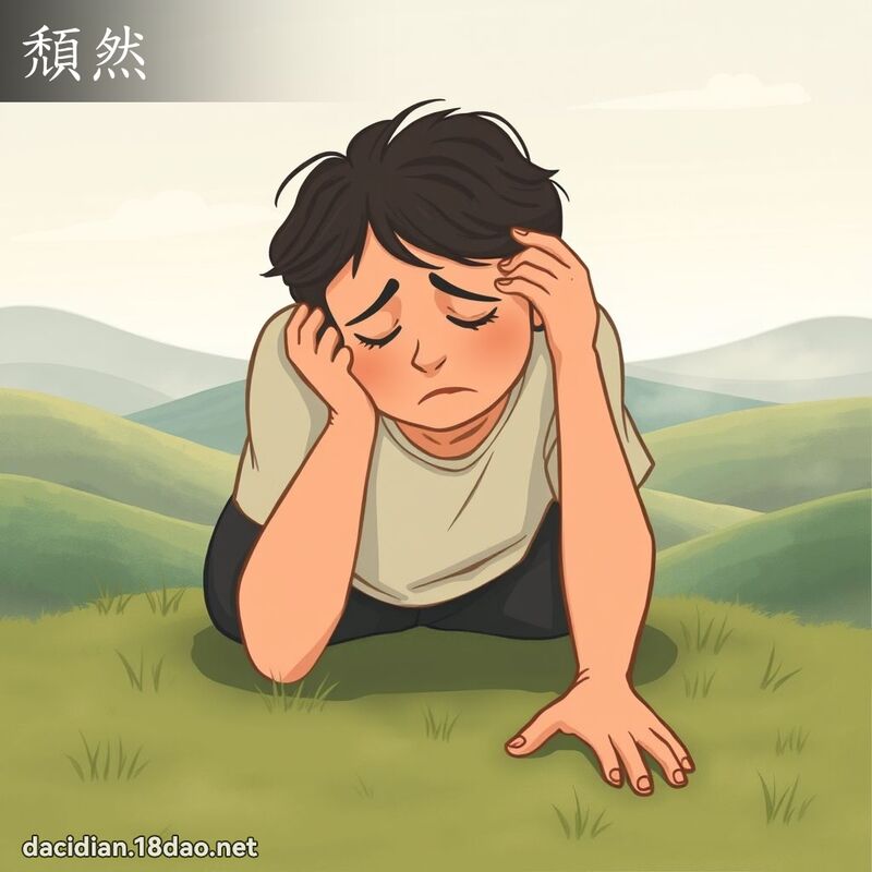 頹然 - 國語大辭典配圖