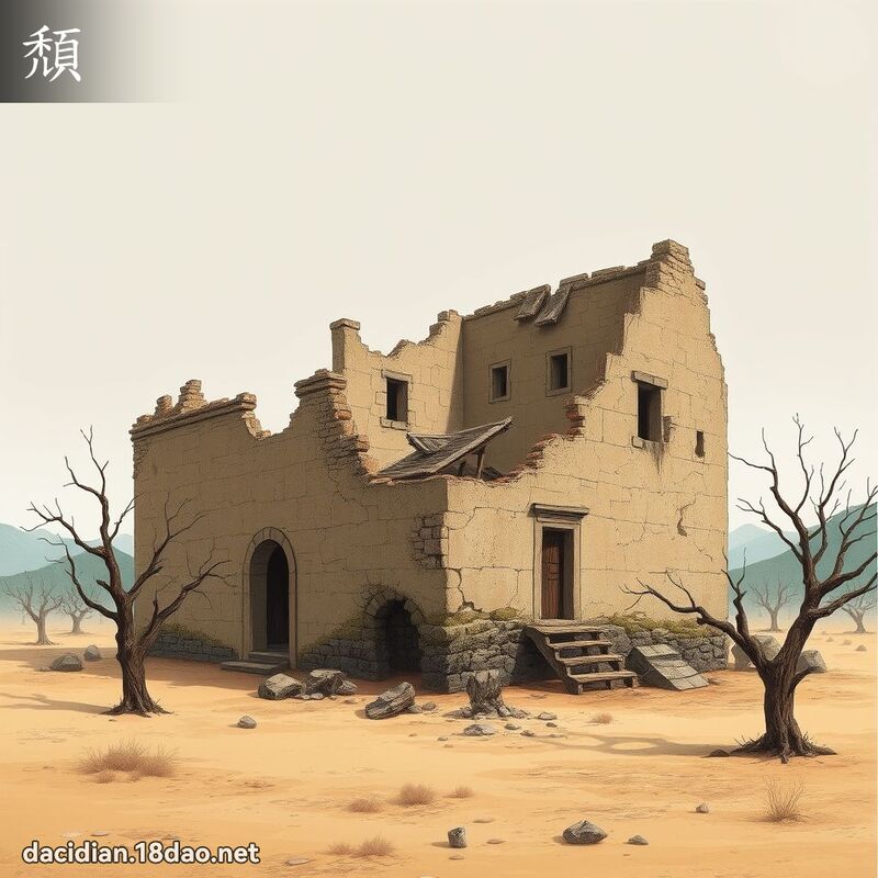 颓 - 国语大辞典配图