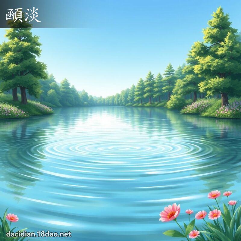 顄淡 - 國語大辭典配圖