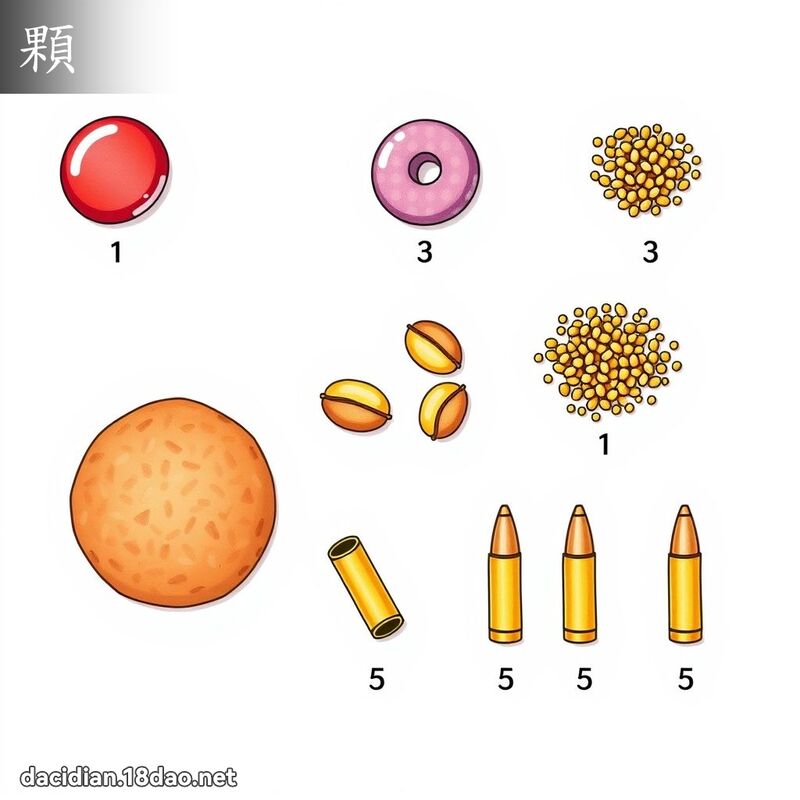汉字: 颗 (多音字)