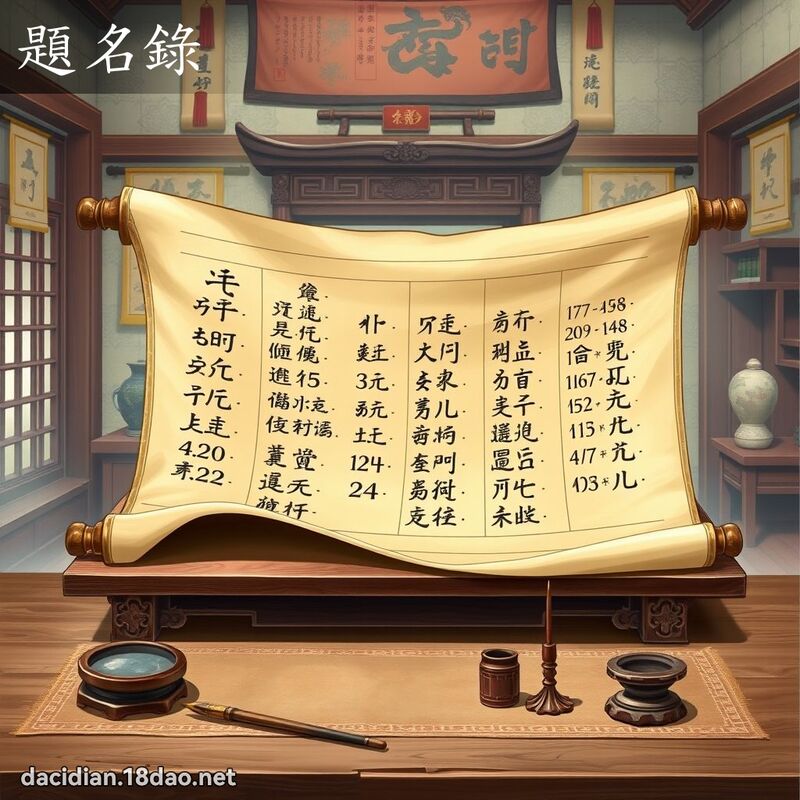 题名录 - 国语大辞典配图