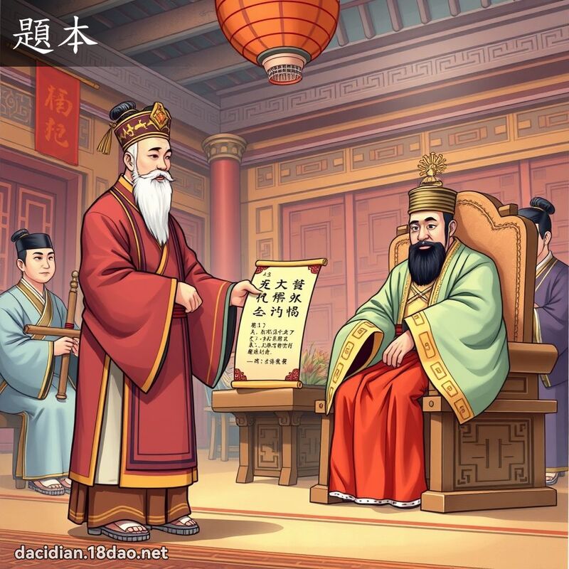 題本 - 國語大辭典配圖