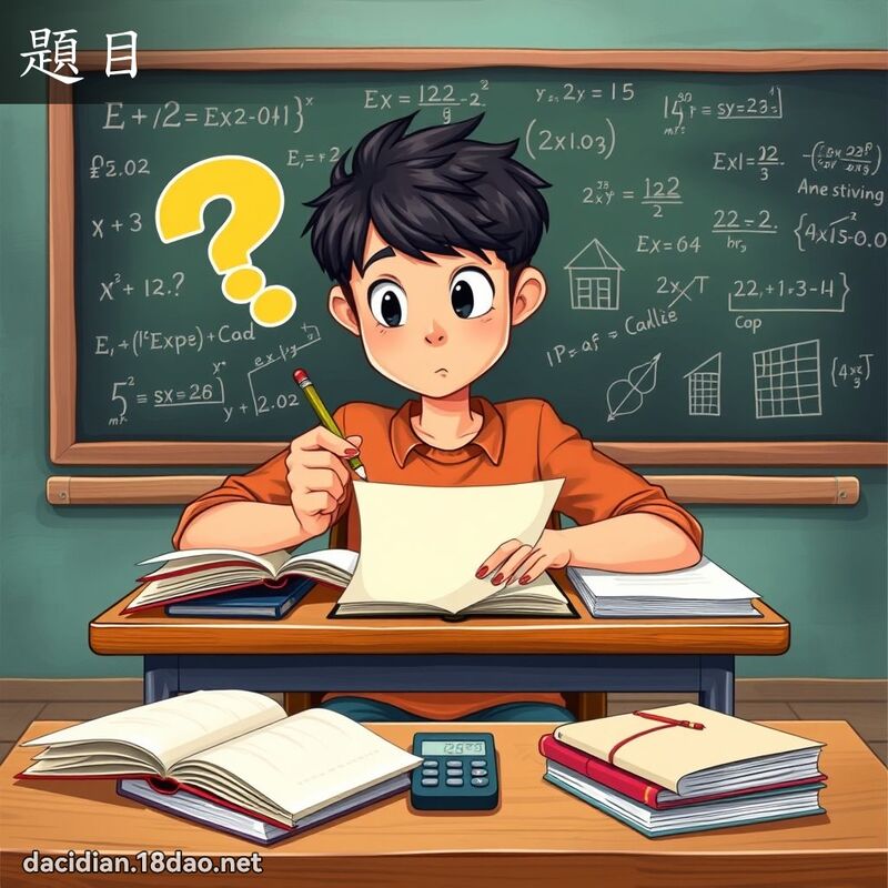 题目 - 国语大辞典配图