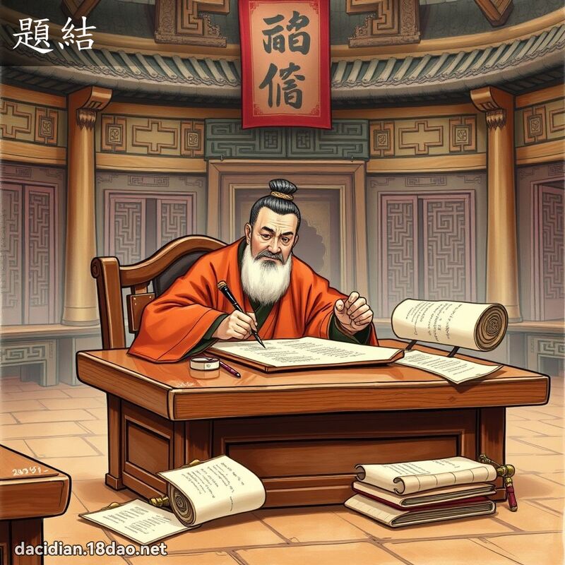 题结 - 国语大辞典配图