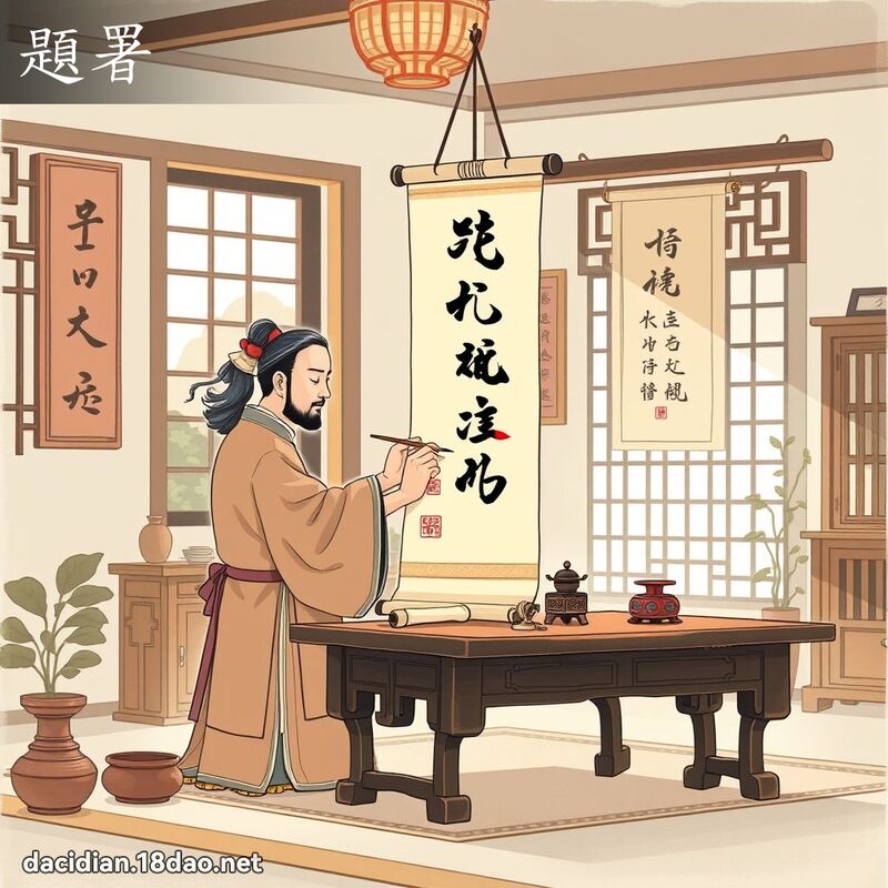 题署 - 国语大辞典配图