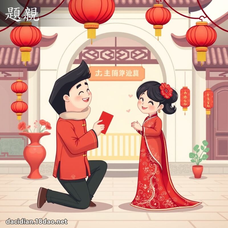 题亲 - 国语大辞典配图