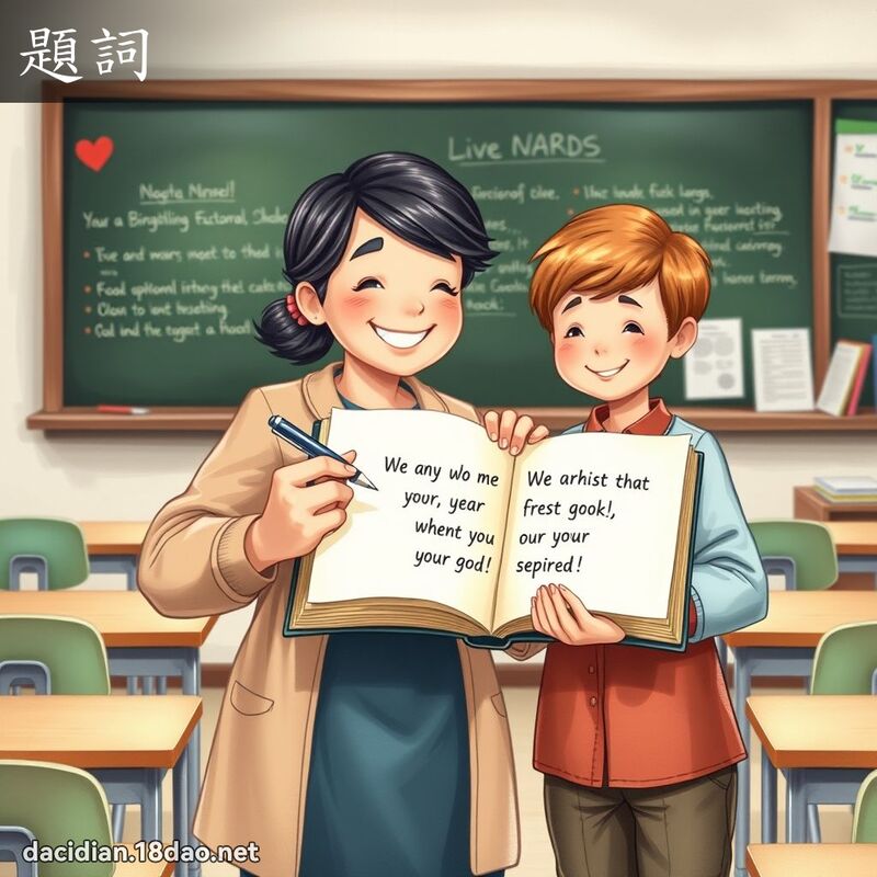 題詞 - 國語大辭典配圖