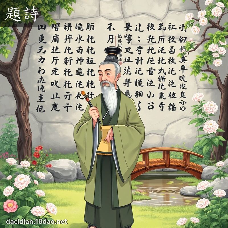 题诗 - 国语大辞典配图