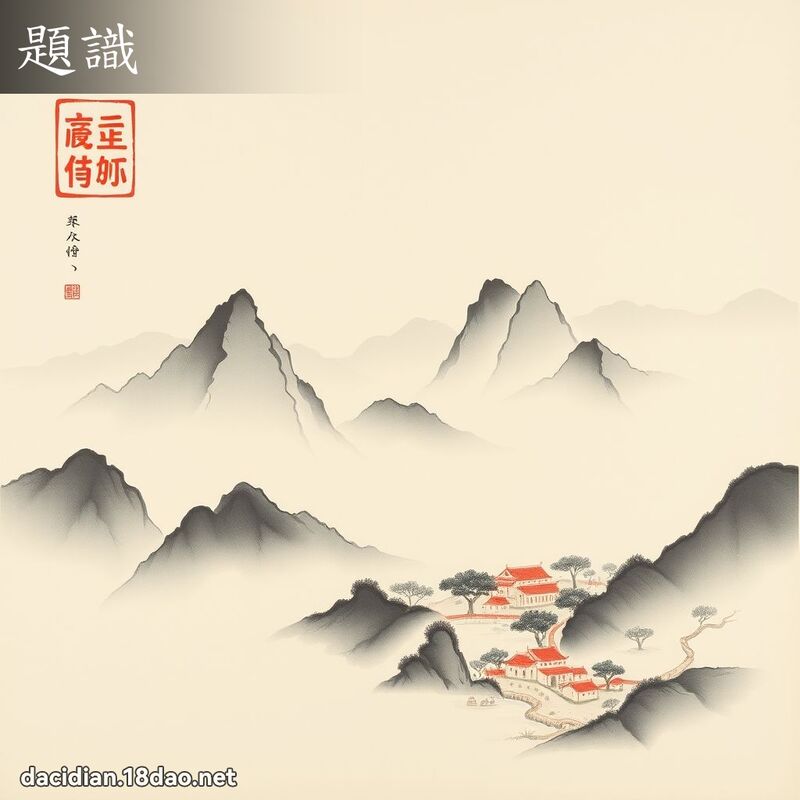 题识 - 国语大辞典配图