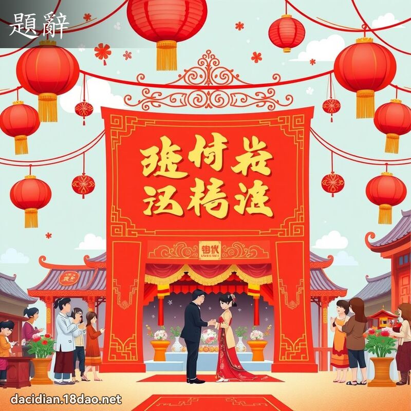 題辭 - 國語大辭典配圖