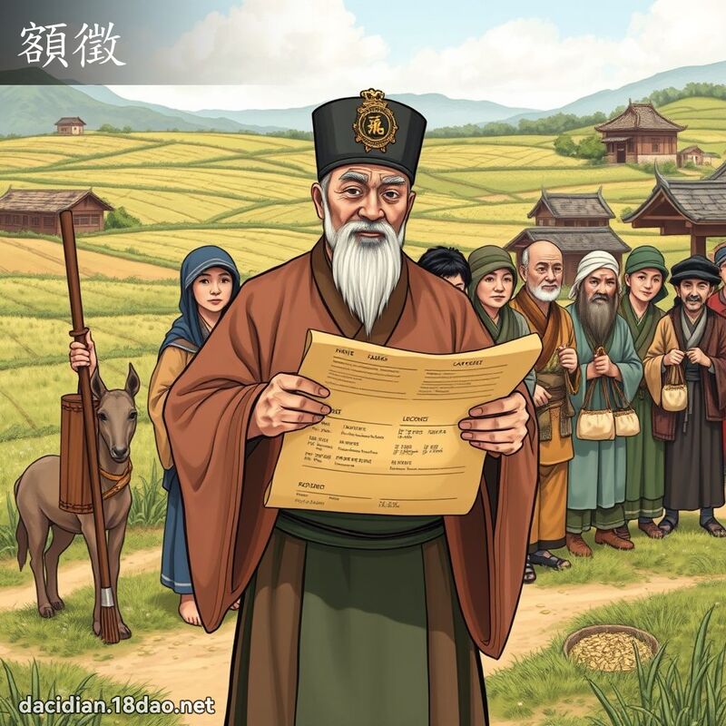 額徵 - 國語大辭典配圖