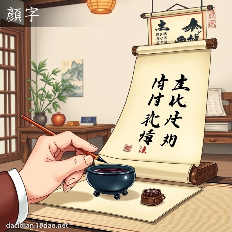 顏字 - 國語大辭典配圖