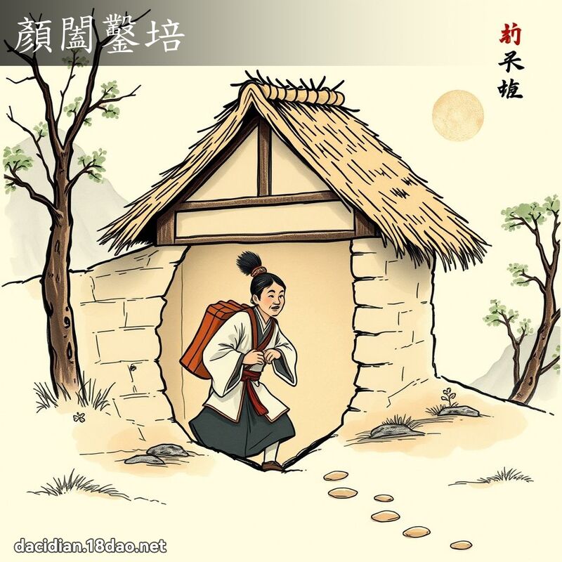 顏闔凿培 - 国语大辞典配图