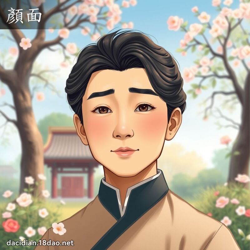 顏面 - 國語大辭典配圖