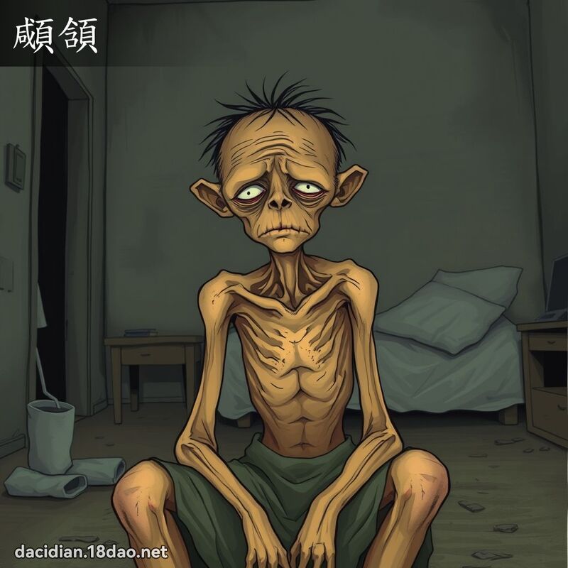 顑頷 - 国语大辞典配图