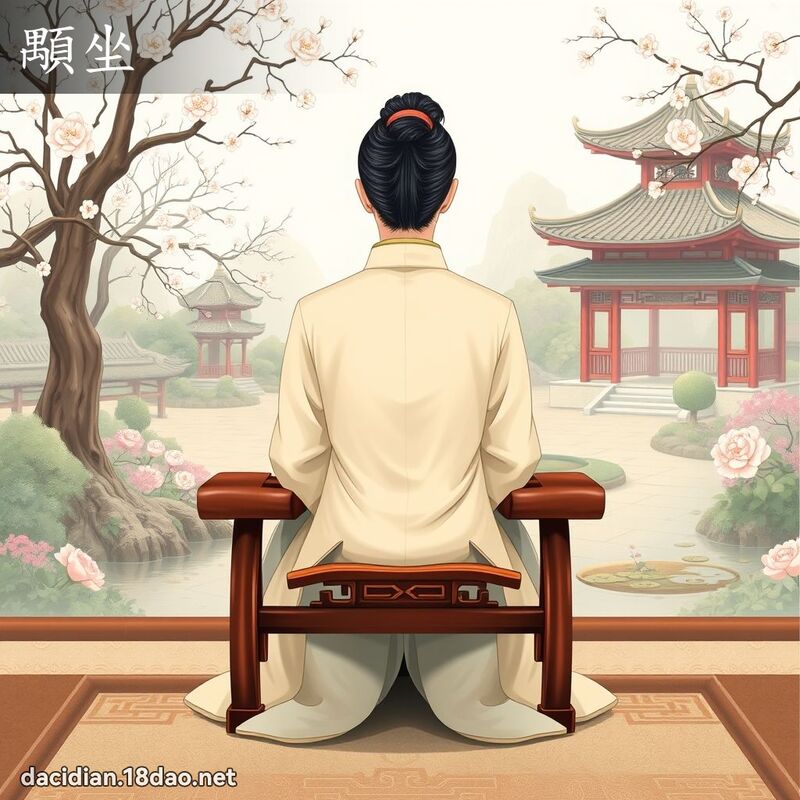 顒坐 - 國語大辭典配圖