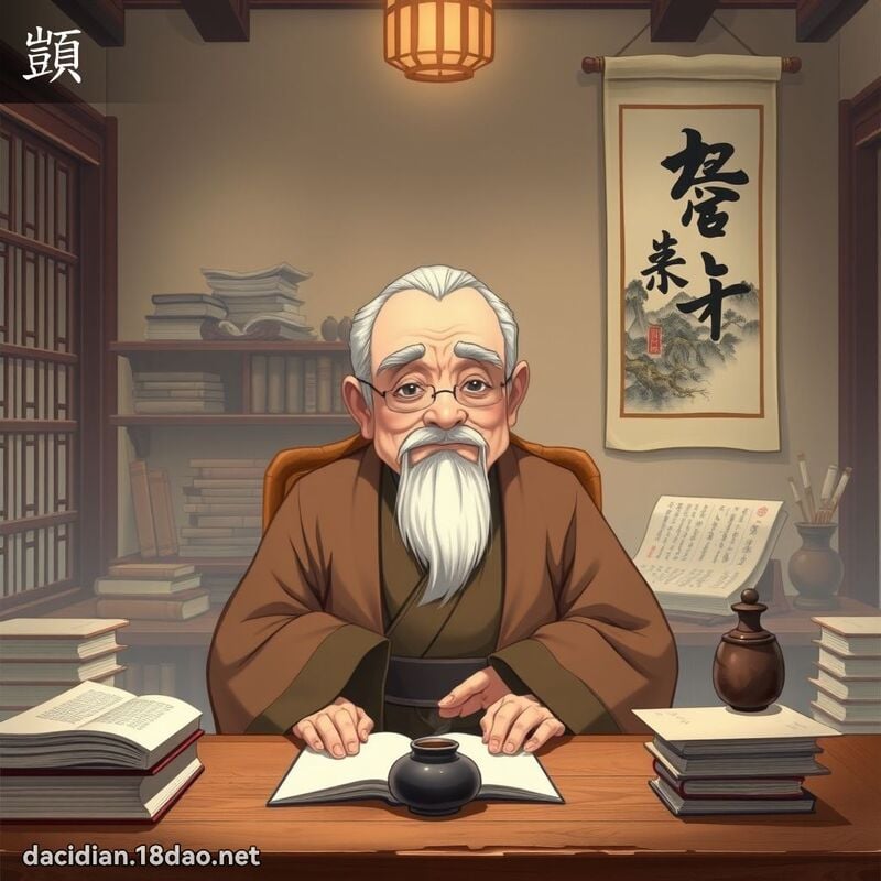 顗 - 國語大辭典配圖