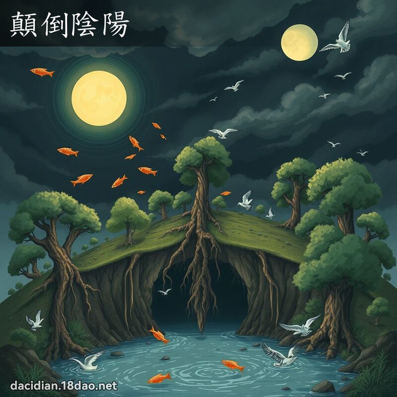 顛倒陰陽 - 國語大辭典配圖