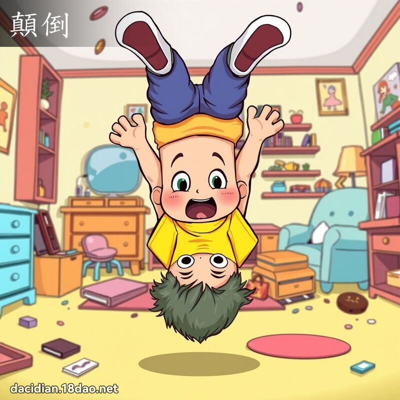 顛倒 - 国语大辞典配图