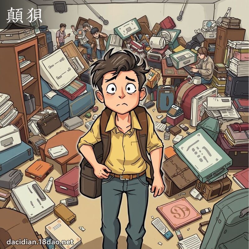 顛狈 - 国语大辞典配图
