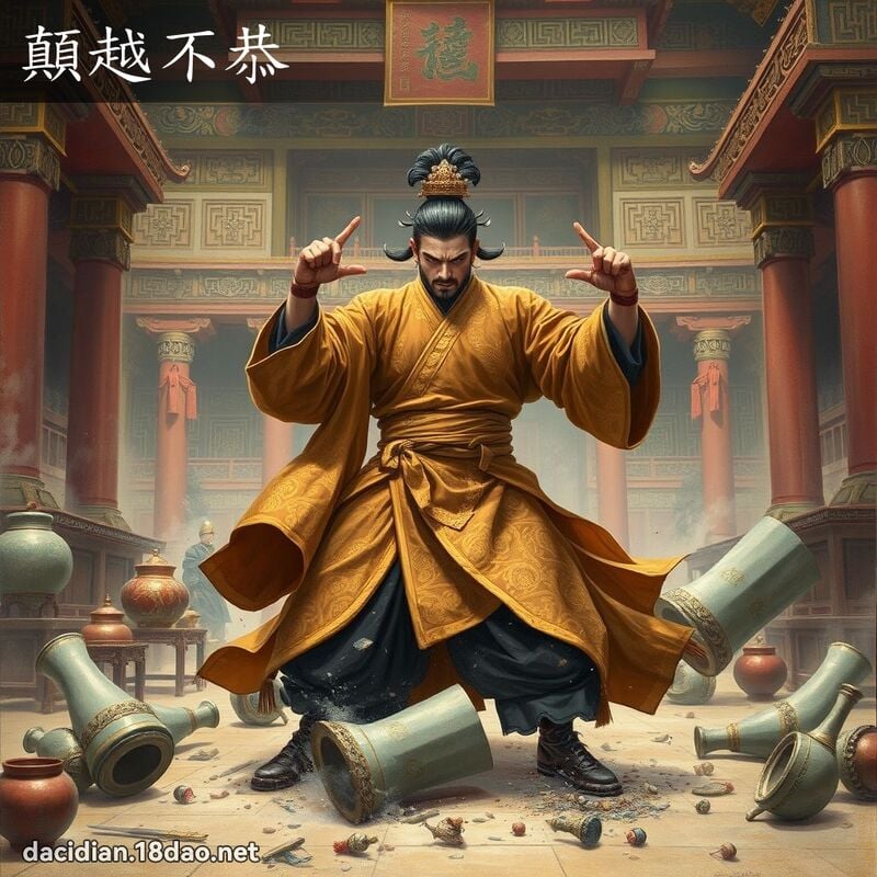顛越不恭 - 国语大辞典配图