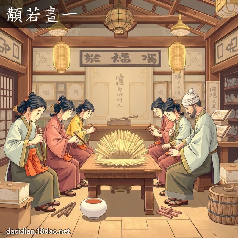 顜若画一 - 国语大辞典配图