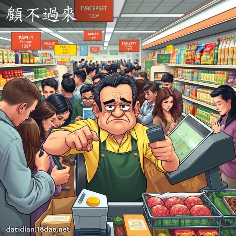 顧不過來 - 國語大辭典配圖
