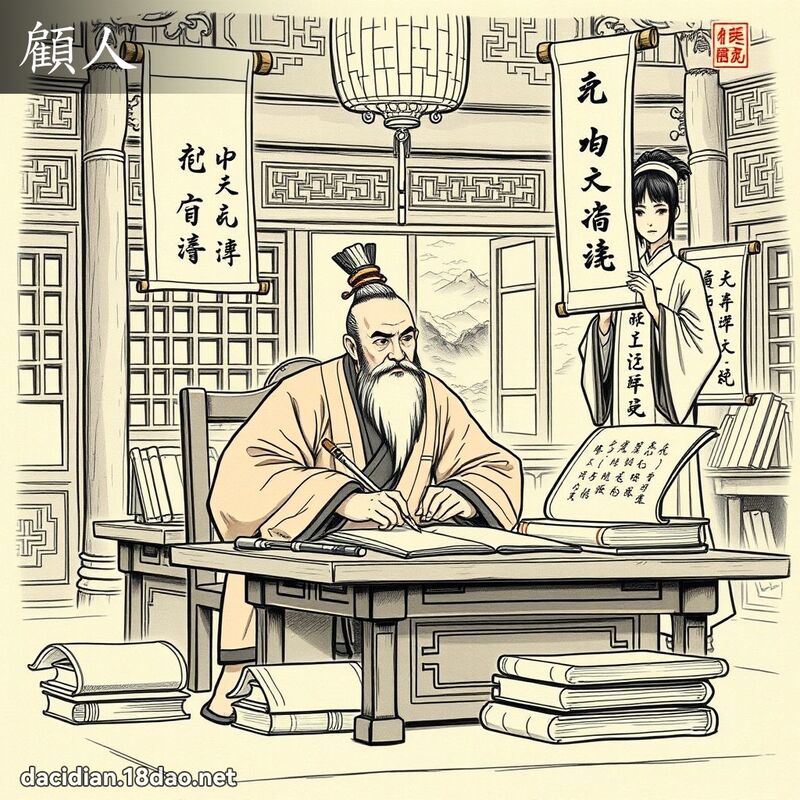 顧人 - 國語大辭典配圖