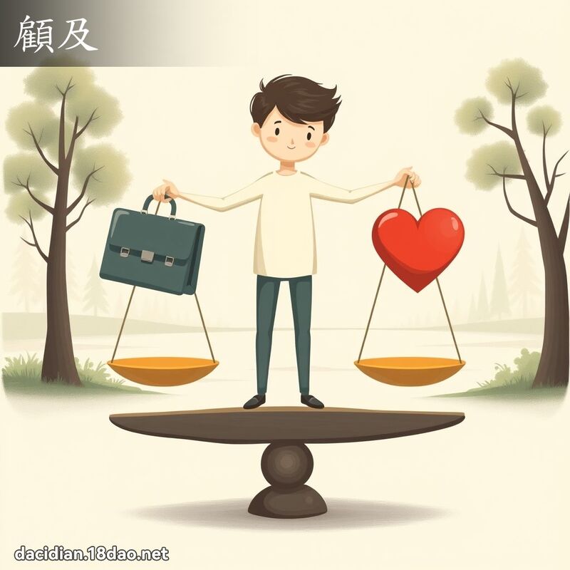 顾及 - 国语大辞典配图