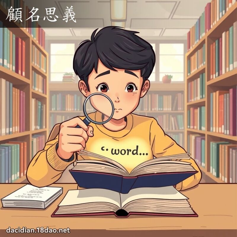 顧名思義 - 國語大辭典配圖