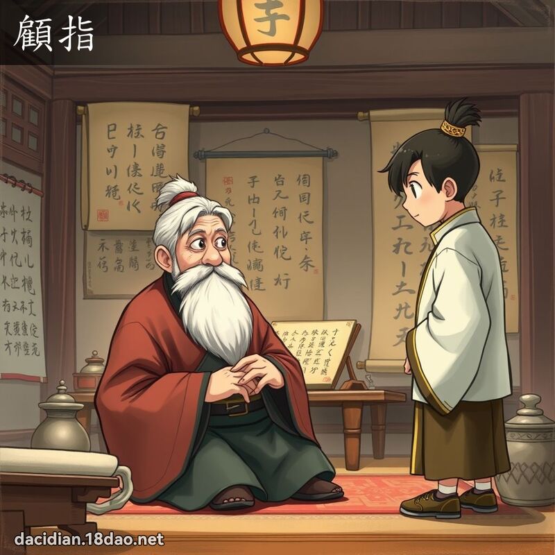 顾指 - 国语大辞典配图
