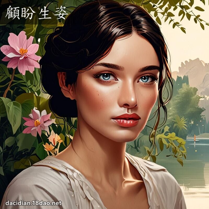 顧盼生姿 - 國語大辭典配圖