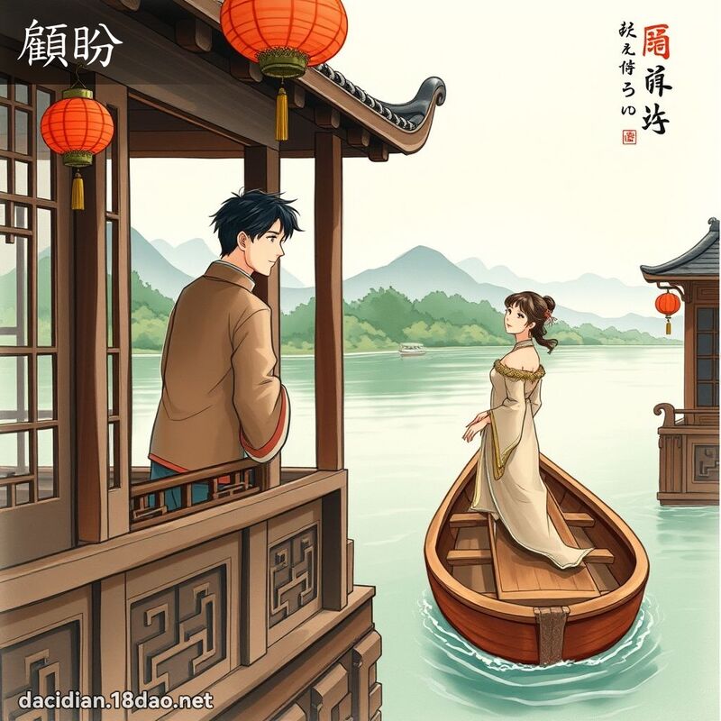 顧盼 - 國語大辭典配圖