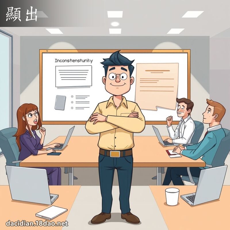 显出 - 国语大辞典配图